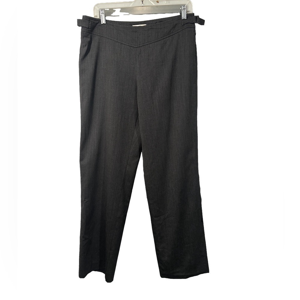 TALBOTS Size 8 Gray Wool and Lycra Stretch Dress Pants